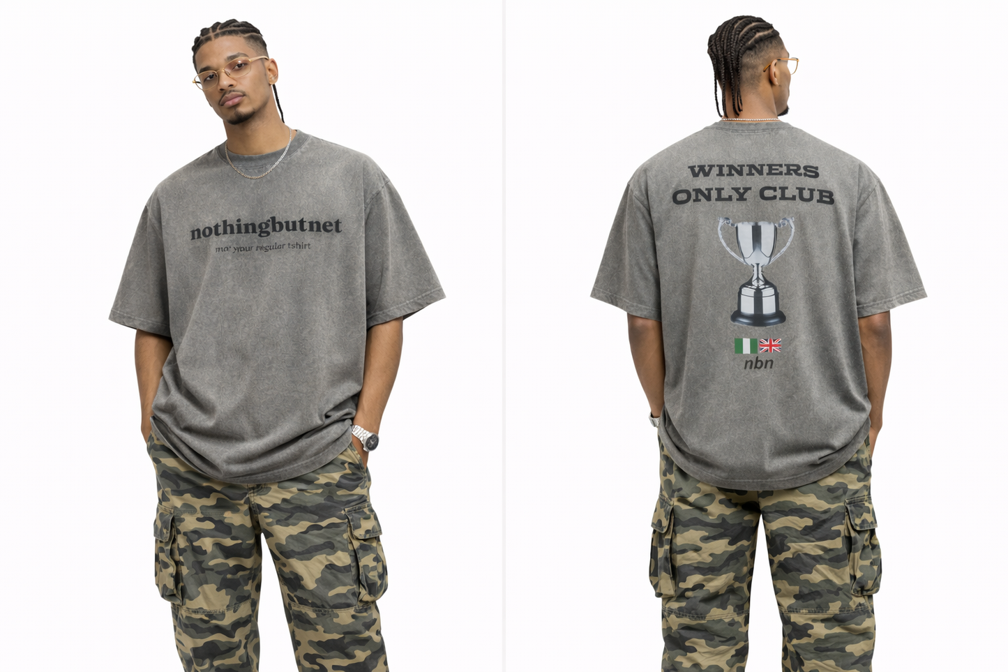 NBN Winners Only Club Stone Grey T-shirt 2026 Rendition