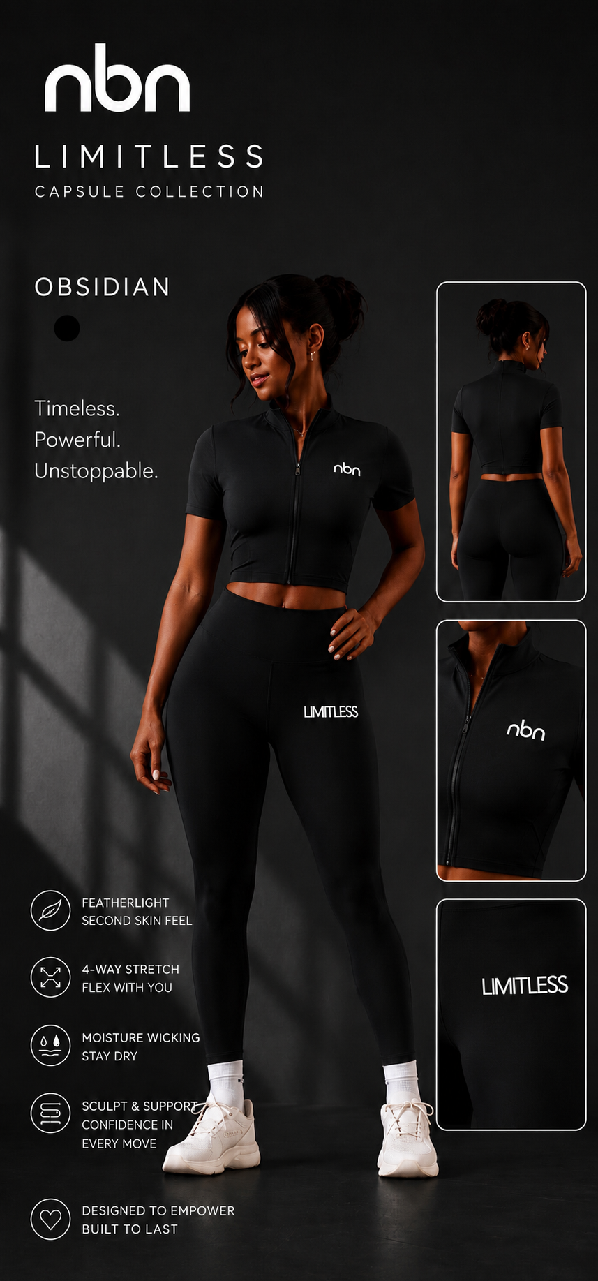 NBN Limitless™ Women’s Obsidian Short Sleeve Set
