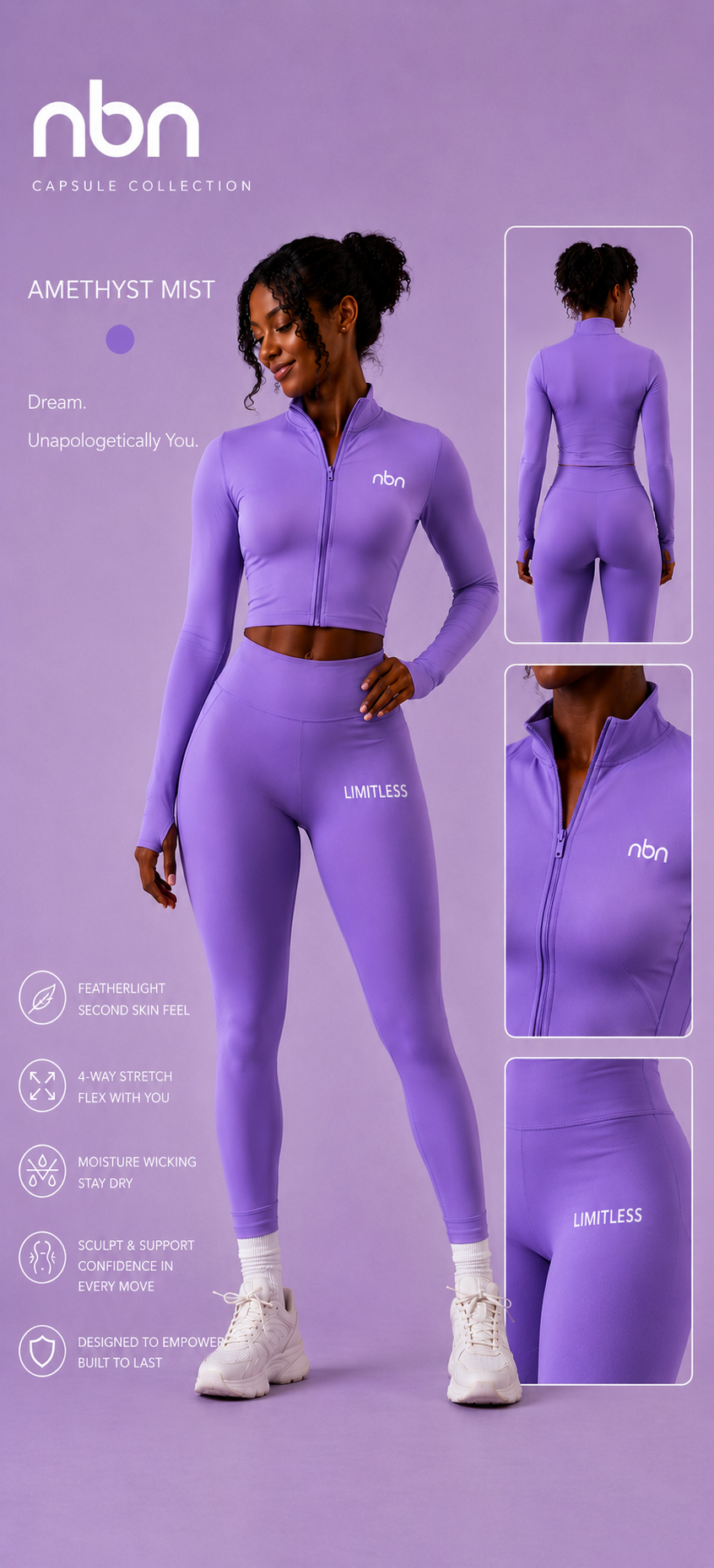 NBN Limitless™ Women’s Amethyst Myst Long Sleeve Set