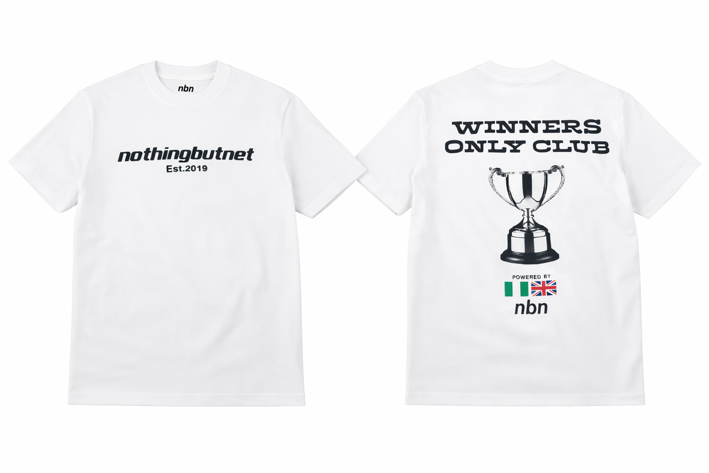 NBN White Winners Only Club T-Shirt. 2026 Rendition