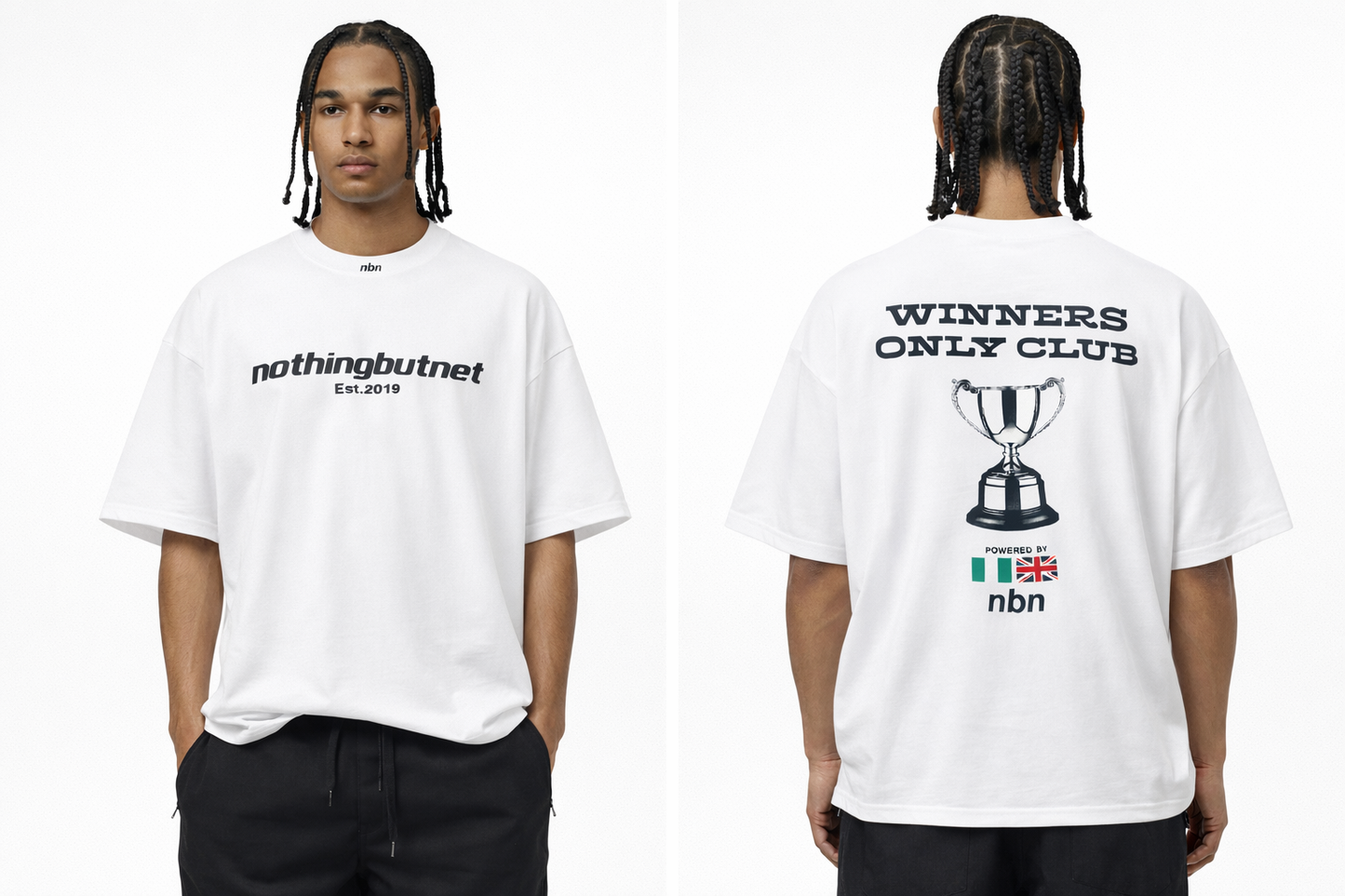 NBN White Winners Only Club T-Shirt. 2026 Rendition