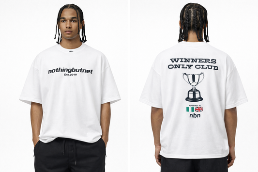 NBN White Winners Only Club T-Shirt. 2026 Rendition