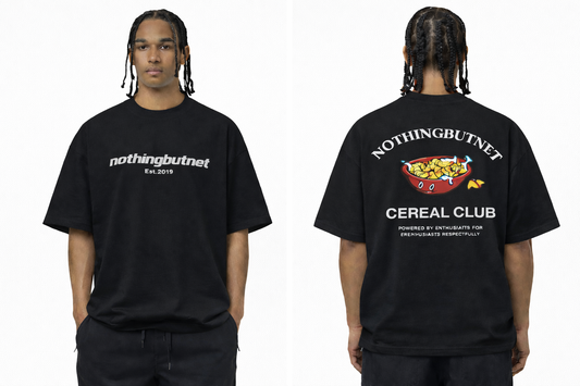 NBN Café Black Cereal Club T-Shirt. 2026 Rendition.