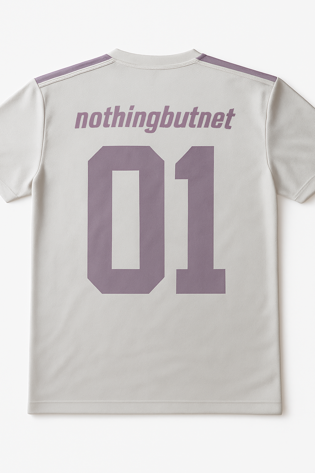 NBN white and purple jersey