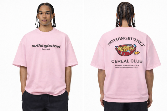 NBN Café Pink Cereal Club T-Shirt. 2026 Rendition.